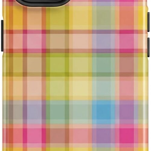Plaid Pattern TPU PC Composite Phone Case