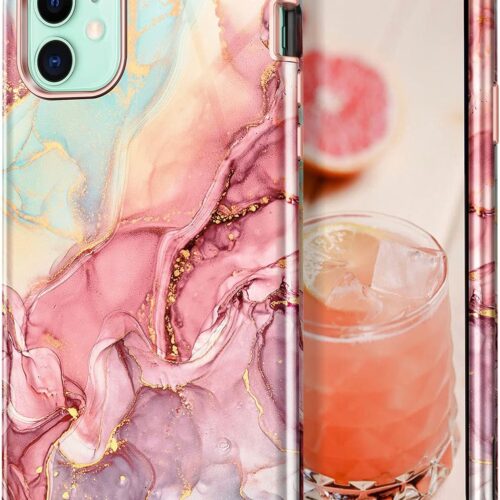 Triple‑Layer Marble‑Style Shock‑Proof Phone Case