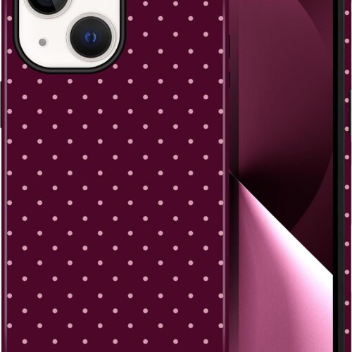 Polka Dot Dual‑Layer Protective Phone Case