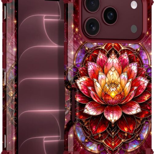 Triple‑Layer Floral‑Style Heavy‑Duty Phone Case